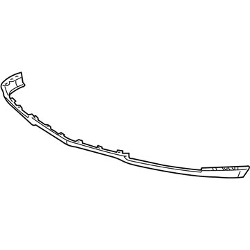 Acura 71502-SZN-A00ZA Face, Rear Bumper (Lower) (Bumper Dark Gray)