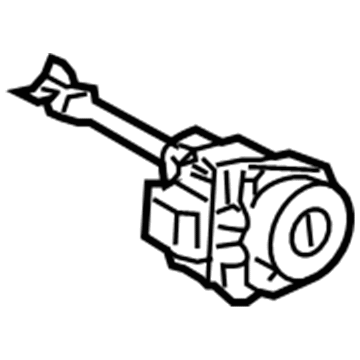 Lexus 69052-0E010 Door Lock Cylinder & Key Set, Left