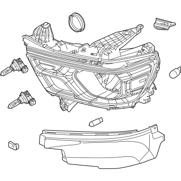 Mopar 68316080AJ HEADLAMP