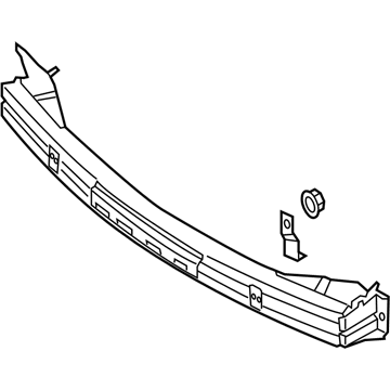 Kia 866304D002 Rail Assembly-Rear Bumper