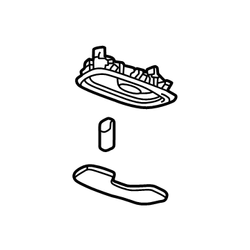 GM 42654417 LAMP ASM-R/SEAT POSN CTR CSTY *JET BLACK