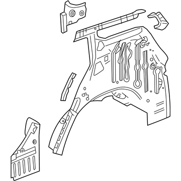 GM 84652842 Wheelhouse Assembly