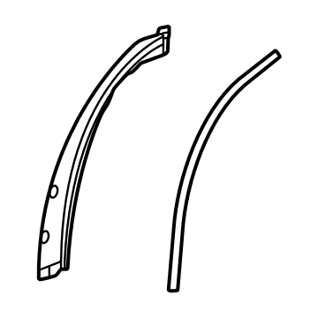 Lexus 67857-F6010 PROTECTOR, RR DOOR P