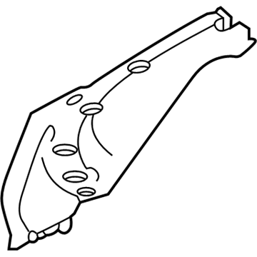 Lexus 53291-50091 Plate, Radiator Cove