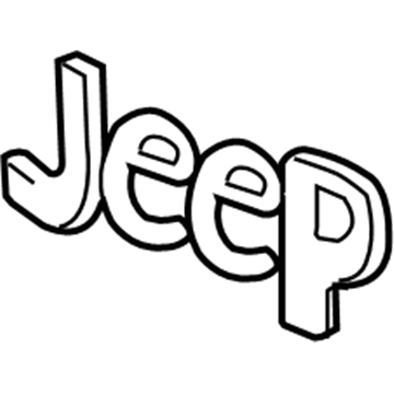 Mopar 5182390AB NAMEPLATE-Hood