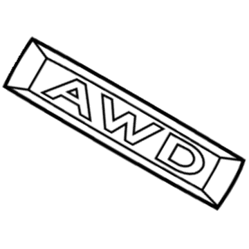 Ford 7H6Z-5442528-A Nameplate