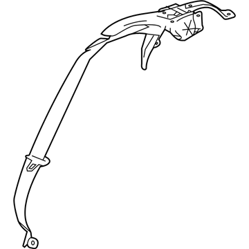 Lexus 73360-50310-C1 Belt Assembly, Rear Seat