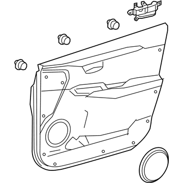 Lexus 67610-78110-20 Panel Assembly, Front Door