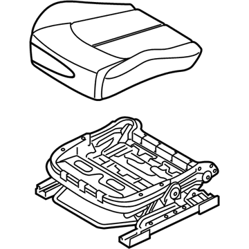 Hyundai 88100-C2KA0-X2G Cushion Assembly-Front Seat, Driver
