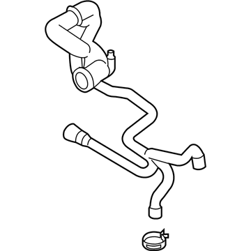 BMW 17-12-7-592-652 Radiator Coolant Hose