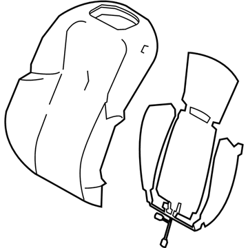 Lexus 71073-50G40-A1 Front Seat Cover Sub-Assembly