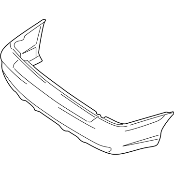Hyundai 86610-25000 Rear Bumper Cover Assembly