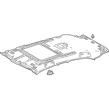 Lexus 63310-76090-A2 HEADLINING Assembly, ROO