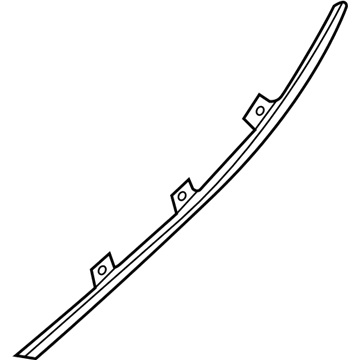Infiniti 82922-1YZ0A Garnish-Rear Door Waist, RH