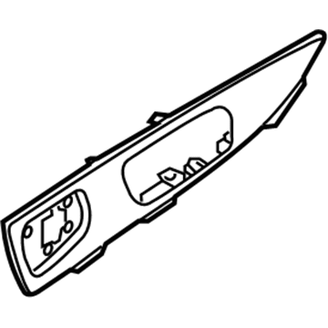 Infiniti 82930-1CK2A ESCUTCHEON-Rear Door Inside Handle, RH