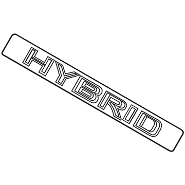 Lexus 75473-76010 Body Side Name Plate