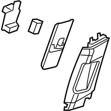 GM 23208049 Upper Center Pillar Trim