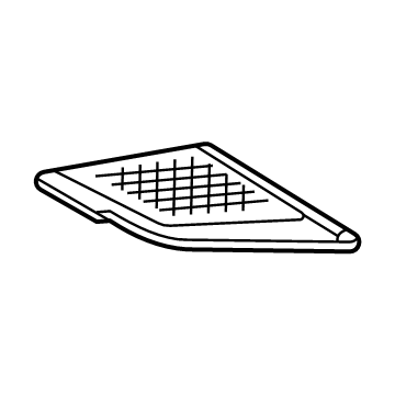 Nissan 28176-6GP0A GRILLE-FRONT SPEAKER