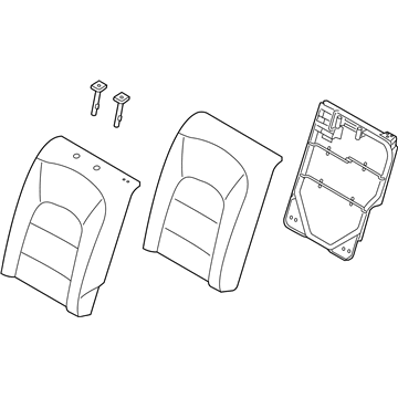 Kia 89300B0950KMT Back Assembly-Rear Seat LH