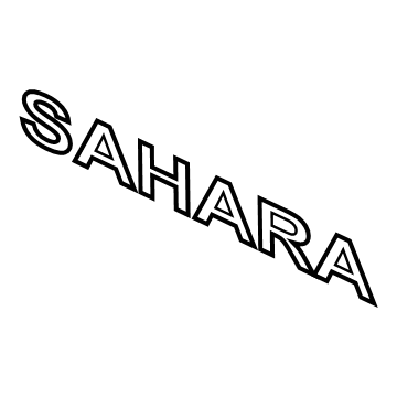 Mopar 68291782AA NAMEPLATE-Front Fender