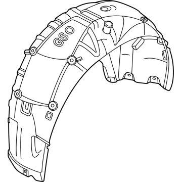 BMW 51-71-8-493-746 COVER, WHEEL HOUSING, REAR R
