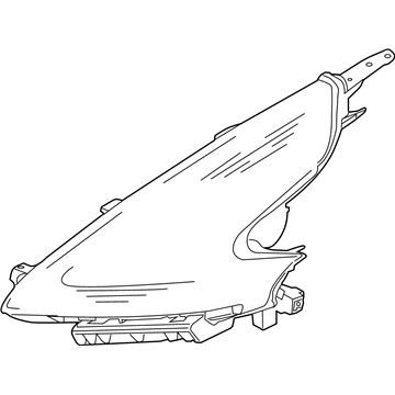 Nissan 26076-1EA0C Headlamp Housing, Driver Side