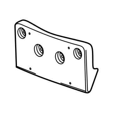 GM 23476043 License Bracket