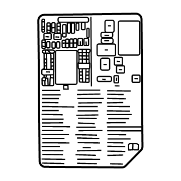GM 84929383 Fuse Box Label