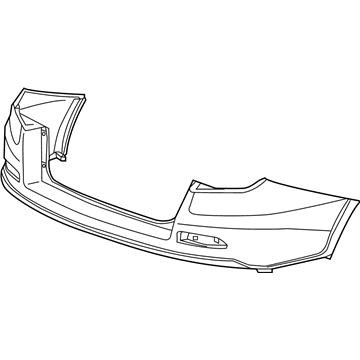 Honda 04715-TP6-A80ZZ Face, Rear Bumper (Dot)