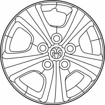 Mopar 1SZ55PAKAB Wheel Cover