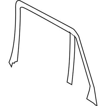 BMW 51-42-7-292-513 Cover, Window Frame, Door Rear Left