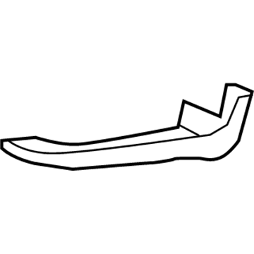 Honda 71506-SZA-A00ZA Spoiler, Right Rear Bumper Air (Bumper Dark Gray)