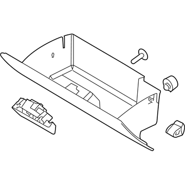 Ford BA8Z-7406024-AA Glove Box Assembly