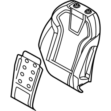 Hyundai 88350-AA010 Pad Assembly-Front Seat Back, LH