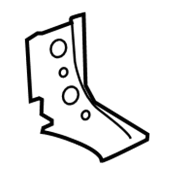 Lexus 58341-0E010 Bracket, Rear Absorber Mounting, NO.1 RH