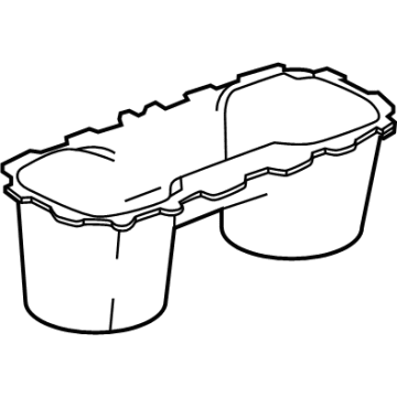 GM 85131886 LINER-F/FLR CNSL RR CUP HLDR *BLACK