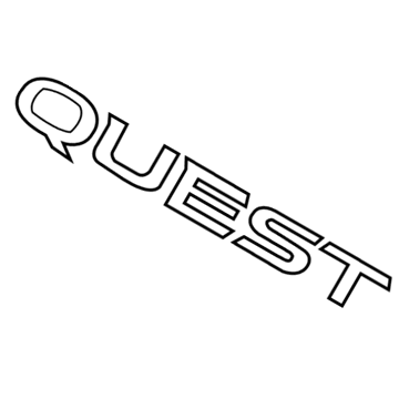 Nissan 90895-1JA0A Rear Emblem