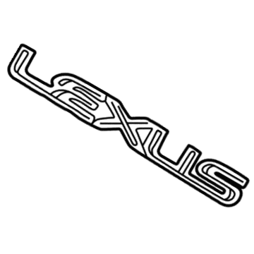 Lexus 75441-53030 Back Door Name Plate