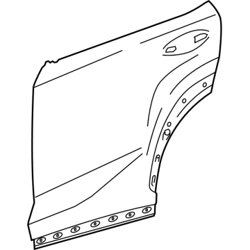 Lexus 67114-78010 Panel, Rear Door, Outside