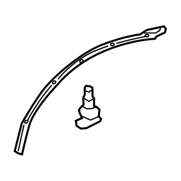 Lexus 67888-78010 WEATHERSTRIP, Rear Door