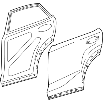 Lexus 67003-78010 Panel Sub-Assembly, Rear Door
