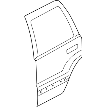 Mopar 68258514AD DOOR-REAR DOOR OUTER REPAIR