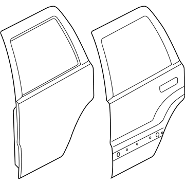 Mopar 68258506AE DOOR-REAR