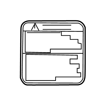 Toyota 74584-60042 Caution Label