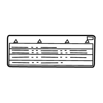 Toyota 88723-60481 AC Label