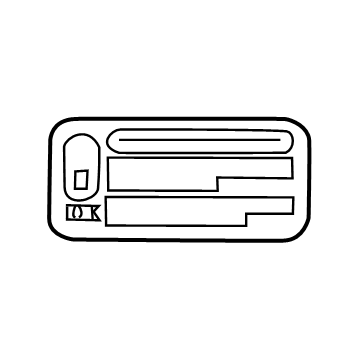 Toyota 69339-60010 Child Lock Label