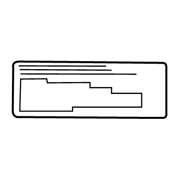 Toyota 88723-60251 Caution Label