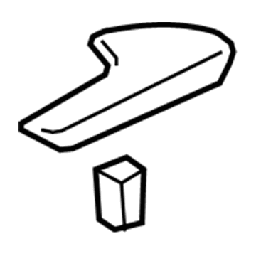 Honda 84622-TK8-A11ZA Armrest Assembly, Right Rear Side Lining (Warm Gray)