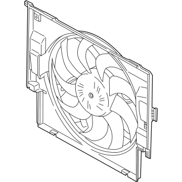 BMW 17-42-8-666-816 Fan Housing With Fan