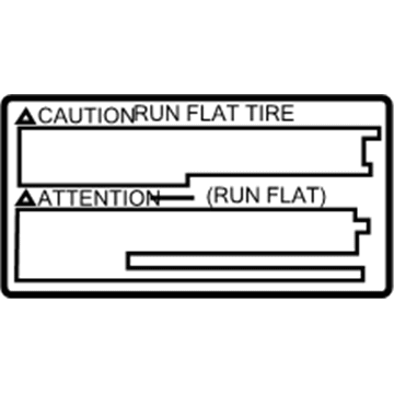 Toyota 42666-08011 Tire Info Label